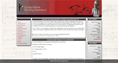 Desktop Screenshot of gustavmahlerstichting.nl