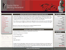 Tablet Screenshot of gustavmahlerstichting.nl